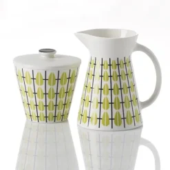 Superliving Olivia sugar bowl, white-lime GreenYellowWhite Best