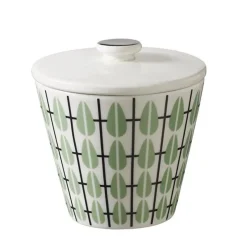 Superliving Olivia sugar bowl, white-mint BlueGreenWhite