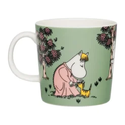 Moomin Arabia Omtanke Moomin mug, 30 cl Green Hot