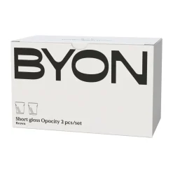 Byon Opacity drinking glasses 30 cl 2-pack, Brown Sale