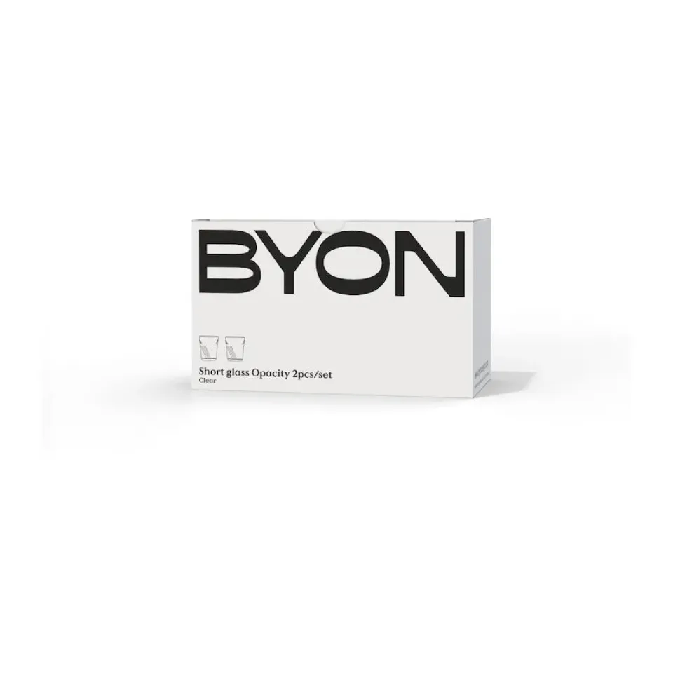 Byon Opacity drinking glasses 30 cl 2-pack, Clear Transparent Sale