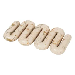 Broste Copenhagen Orla trivet 14x25 cm, White-tawny yellow WhiteYellow Outlet