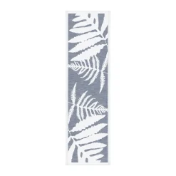 Ekelund Linneväveri Ormbunkar table runner 35x120 cm, Blue-white BlueWhite Hot