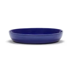 Serax Ottolenghi Feast deep plate Ø22 cm 2-pack, Dark stripes-white Blue Sale