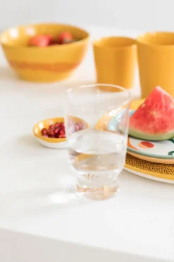 Serax Ottolenghi Feast drinking glass 33 cl 4-pack, Stripes sandblasted Transparent New