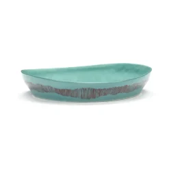 Serax Ottolenghi Feast serving bowl S Ø30 cm, Azure stripes-red Blue Outlet