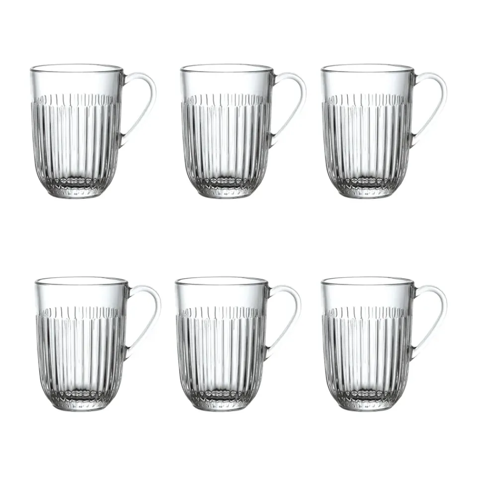 La Rochère Ouessant mug 40 cl 6-pack, Clear Transparent Outlet