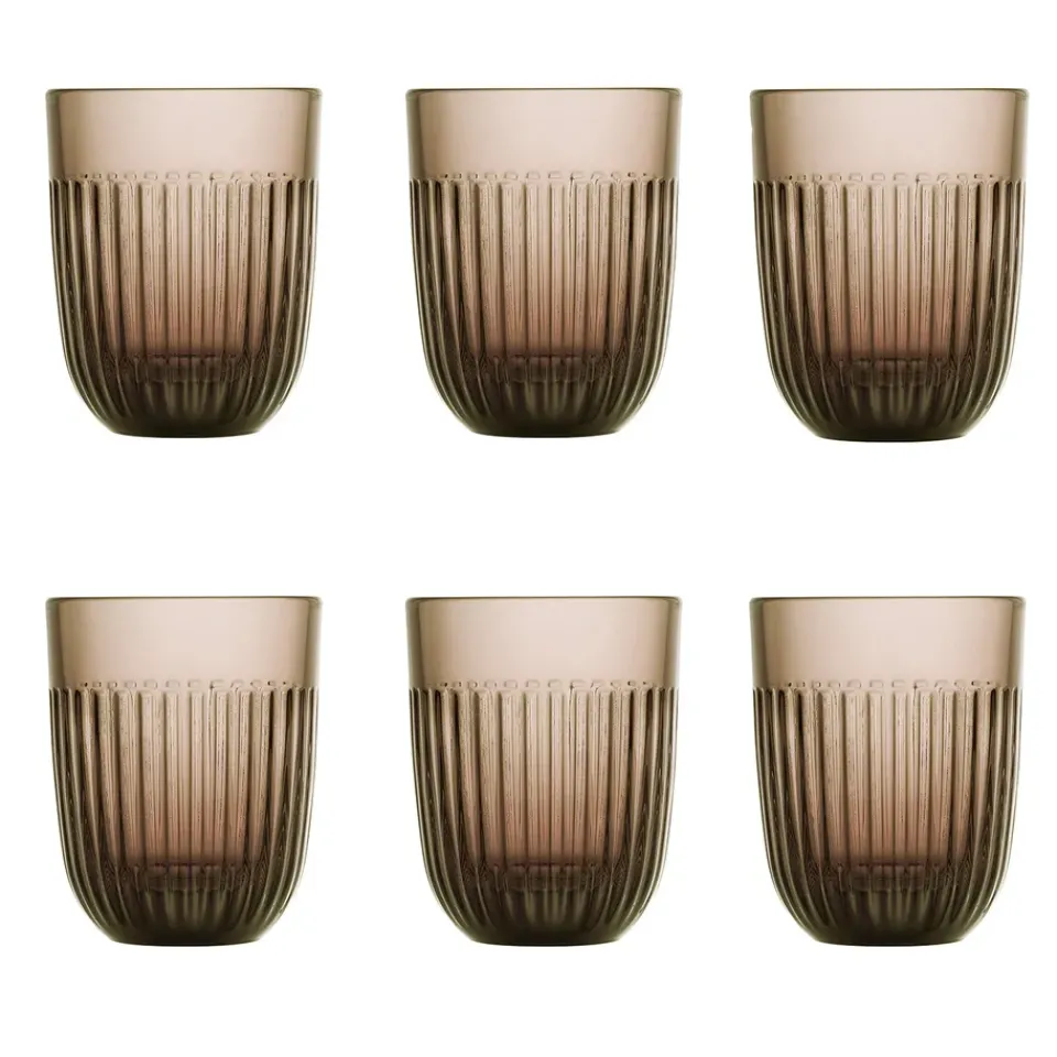 La Rochère Ouessant water glass 29 cl 6-pack, Mocha Brown Best