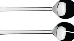 Alessi Ovale Salad set 2 pieces, Stainless steel Silver-coloured Discount