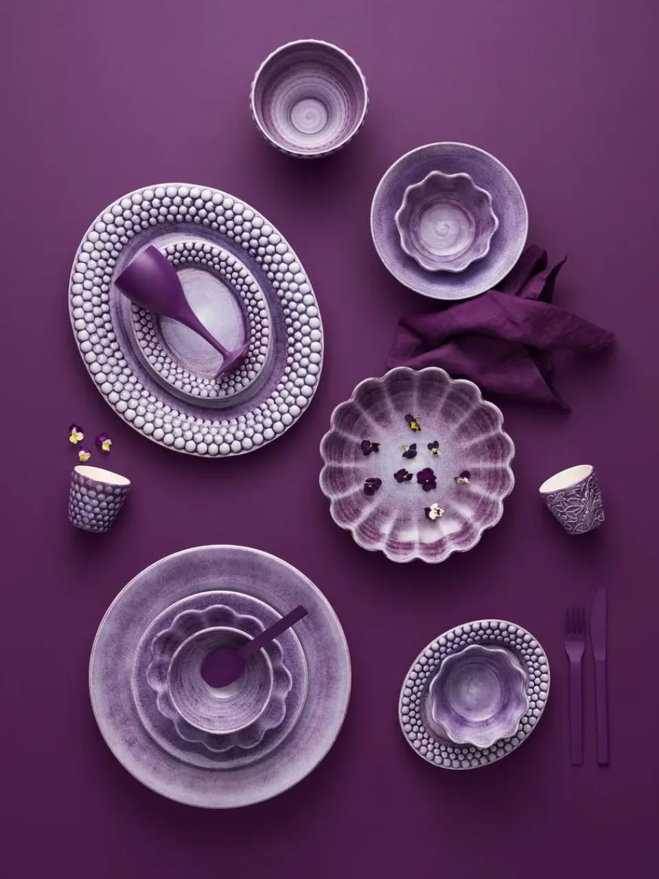 Mateus Oyster bowl Ø24 cm, Violet Purple Best