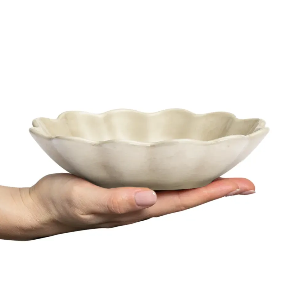 Mateus Oyster bowl 16x18 cm, Sand Beige Hot