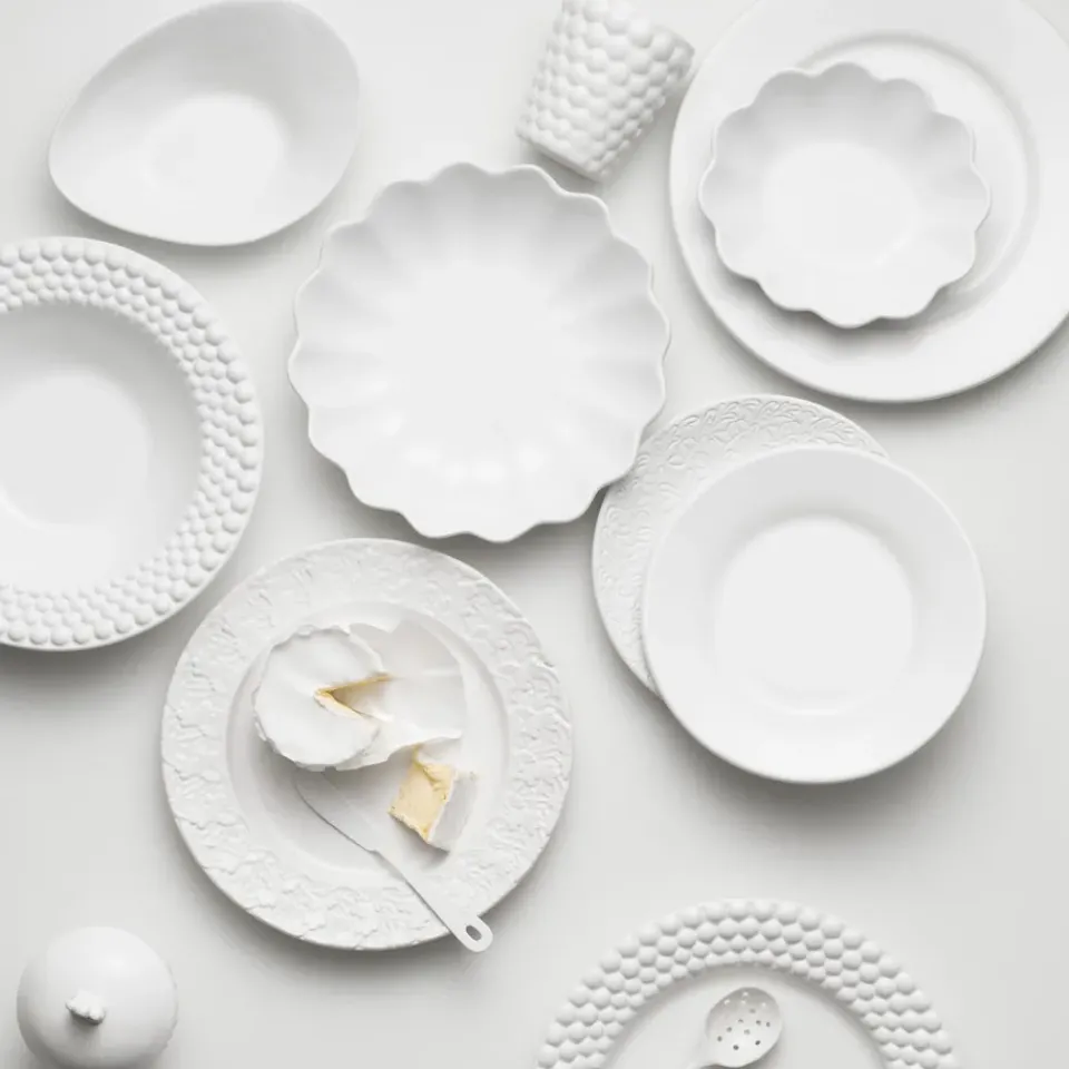 Mateus Oyster bowl 16x18 cm, White Clearance