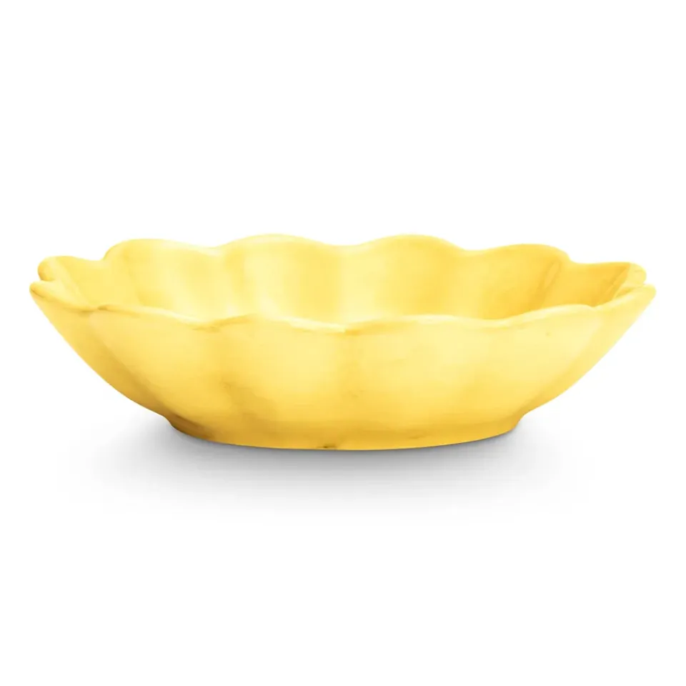 Mateus Oyster bowl 16x18 cm, Yellow Hot