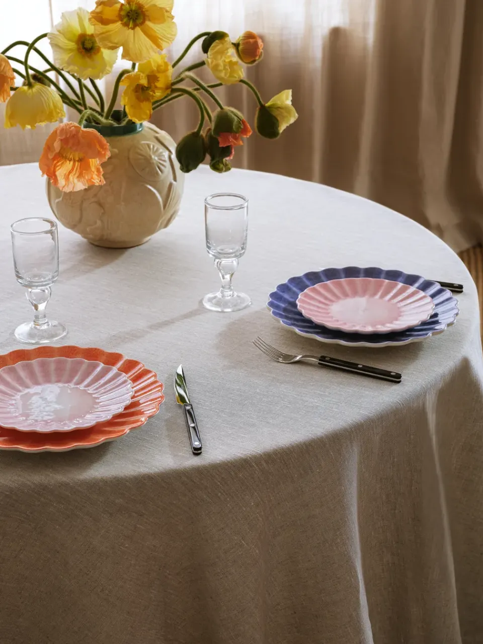 Mateus Oyster plate 20 cm, light Pink Hot