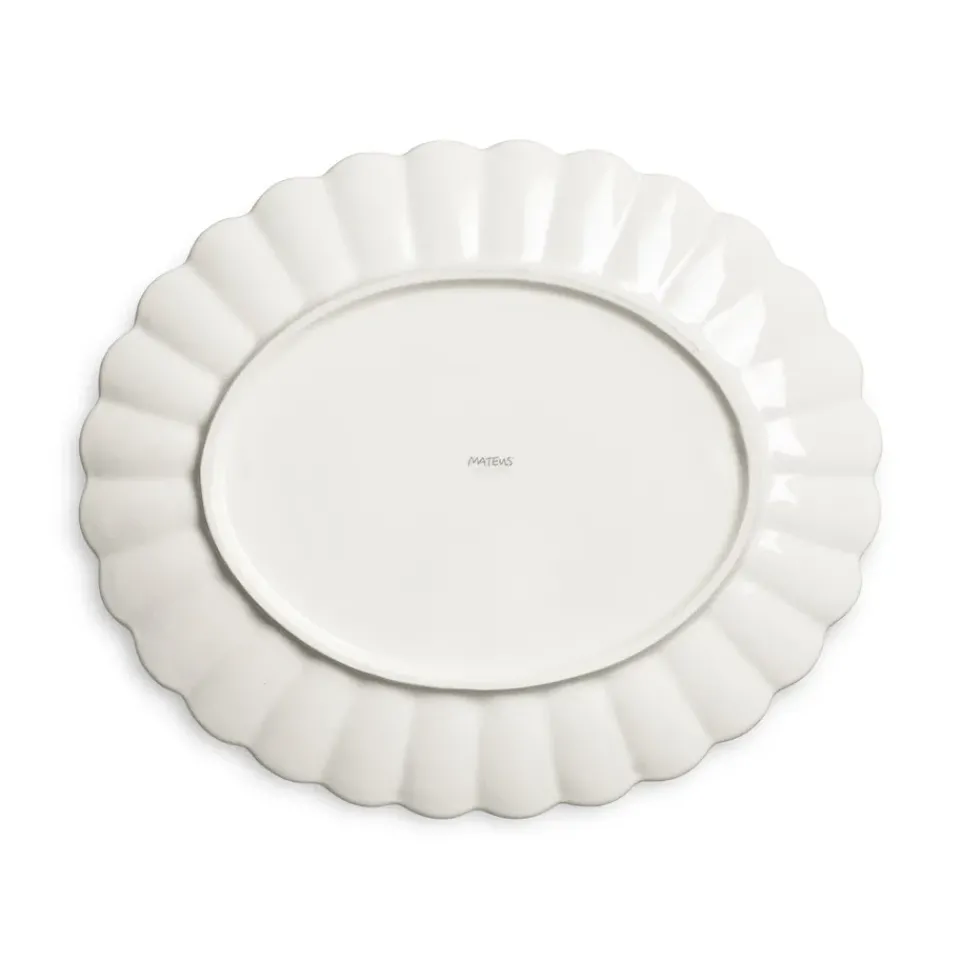 Mateus Oyster saucer 30x35 cm, Sand Beige