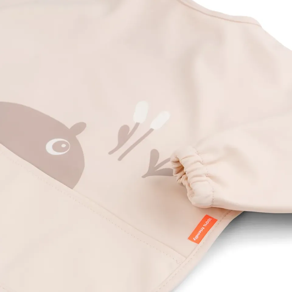 Done by deer Ozzo bib with sleeve, Powder Beige Sale