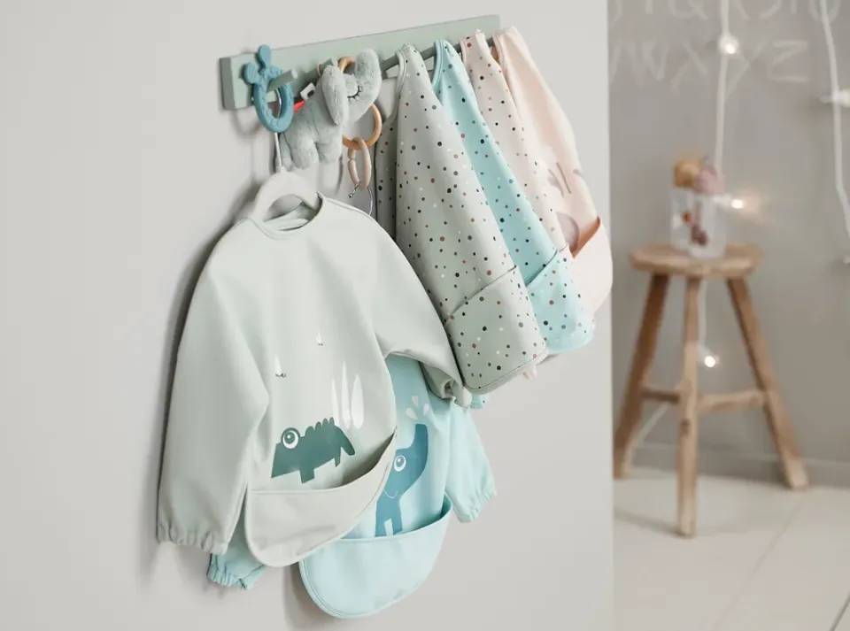 Done by deer Ozzo bib with sleeve, Powder Beige Sale