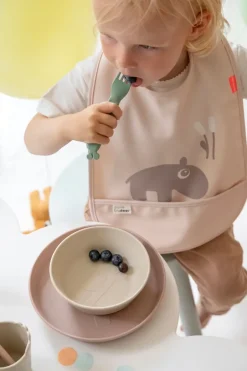 Done by deer Ozzo bibs with Velcro 2-pack, Powder Beige Online