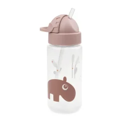 Done by deer Ozzo bottle with straw, Powder Beige New