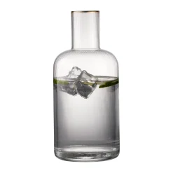 Lyngby Glas Palermo Gold carafe 1.5 l, Clear-gold TransparentGold-coloured Discount