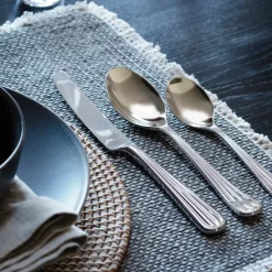 Robert Welch Palm Bright cutlery, 24 pieces Silver-coloured New