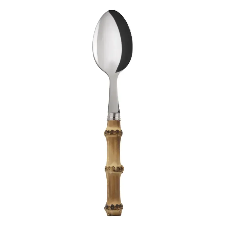 SABRE Paris Panda teaspoon, Stainless steel-bamboo Silver-colouredBeige Outlet