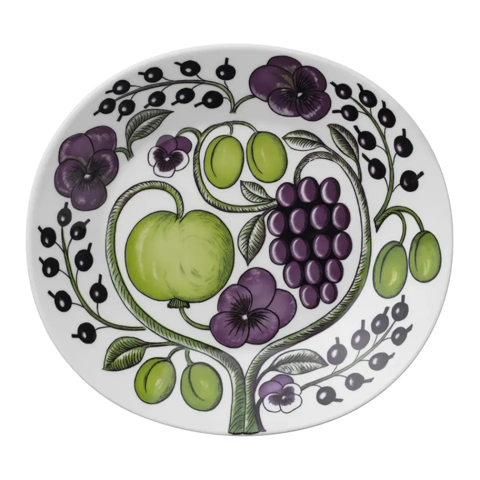 Arabia Paratiisi plate oval 25 cm, Purple Hot