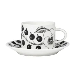 Arabia Paratiisi saucer Ø14 cm for coffee cup 18 cl, Black
