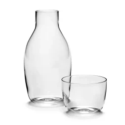 Serax Passe-Partout carafe with drinking glass, clear Transparent Sale