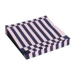 HAY Pattern Dinner Stripe napkin 40x40 cm 20-pack, Light pink-dark blue pillar PinkBlue Sale