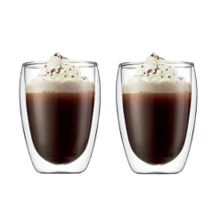 Bodum Pavina double wall glass 2-pack, 0.35 l Transparent Hot