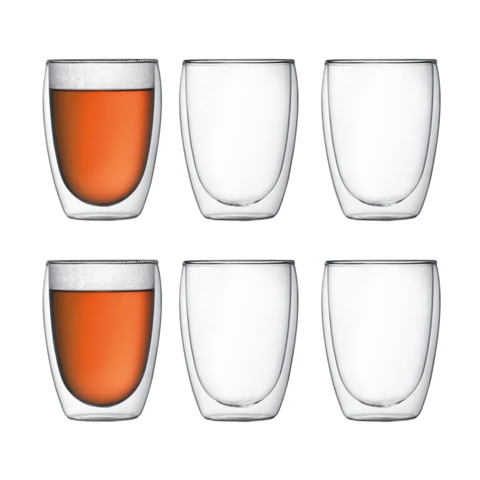 Bodum Pavina double wall glass 6-pack, 0.35 l Transparent Discount