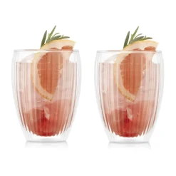 Bodum Pavina double walled glass 32 cl 2-pack, Clear Transparent Sale
