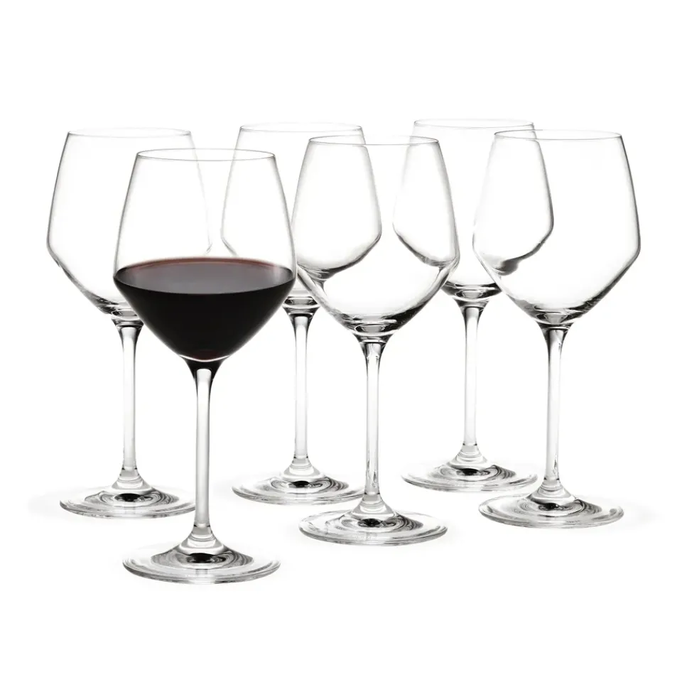 Holmegaard Perfection red wine glass 43 cl 6 pack, Clear Transparent Hot