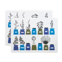 Almedahls Persons kryddskåp placemat 30x40 cm 2-pack, Blue New