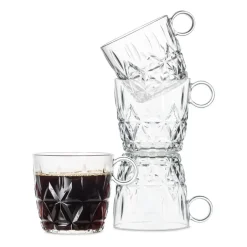 Sagaform Picknick coffee cup 4-pack, Clear Transparent