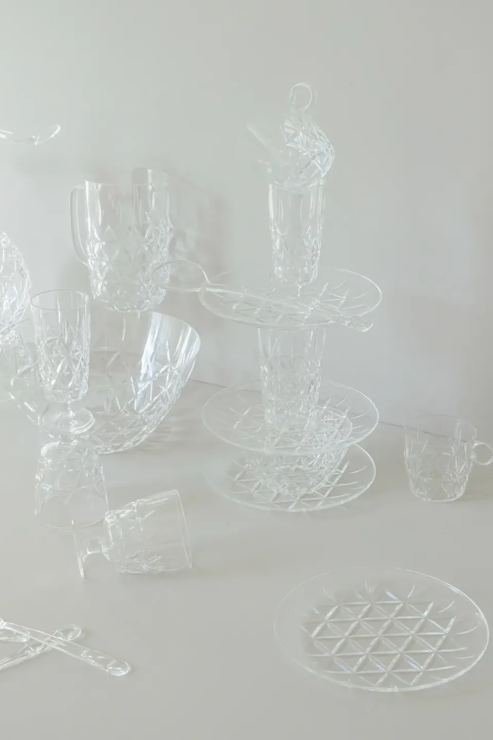 Sagaform Picknick coffee cup 4-pack, Clear Transparent