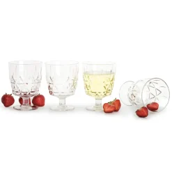 Sagaform Picknick Juni glass 4-pack, 30 cl Transparent Best