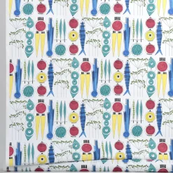 Almedahls Picknick oilcloth, multi BlueYellowRed Outlet