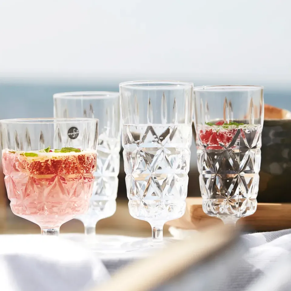 Sagaform Picnic champagne glass 4-pack, 4-pack Transparent Sale