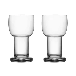 Kosta Boda Picnic glass 32cl 2-pack, Clear Transparent Hot