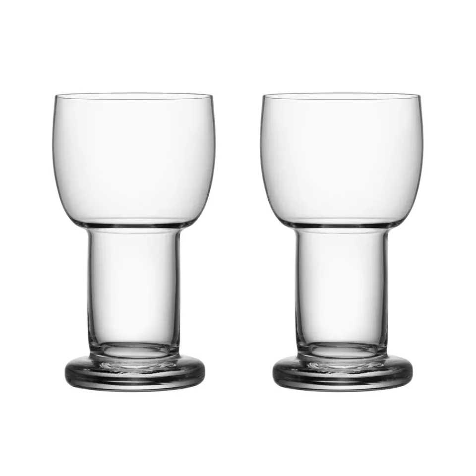 Kosta Boda Picnic glass 32cl 2-pack, Clear Transparent Hot