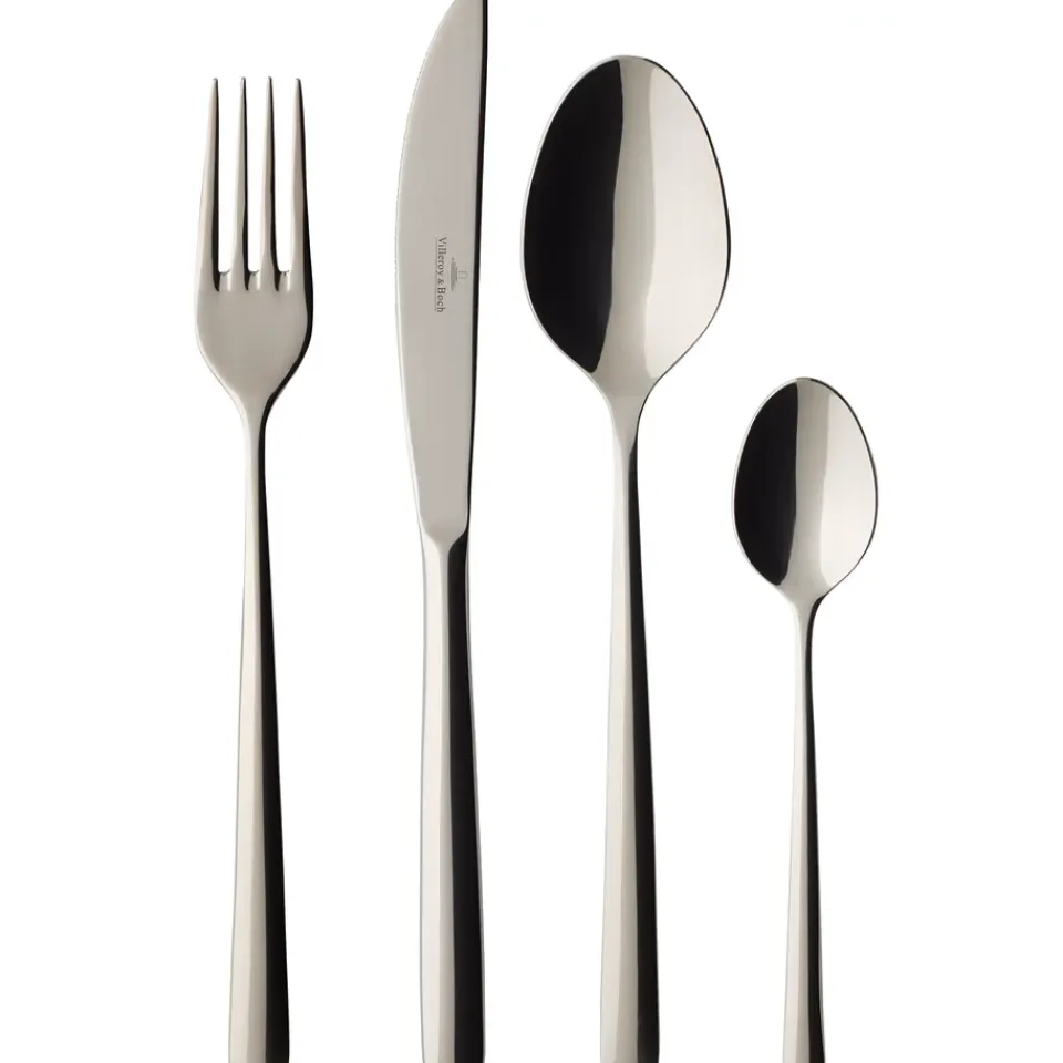 Villeroy & Boch Piemont cutlery 24 pieces, Stainless steel Silver-coloured Clearance