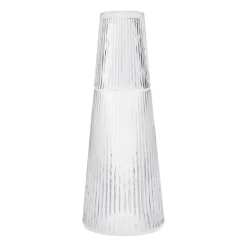 Stelton Pilastro carafe with drinking glass, Clear Transparent Best