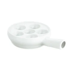 Pillivuyt snail pan with handle, White Outlet