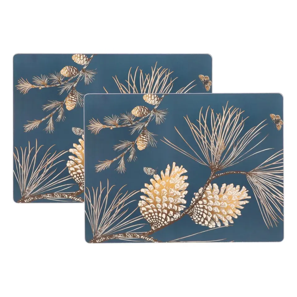 Åry Home Pine Cone placemat 2-pack, thunder Blue Clearance