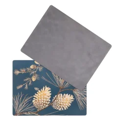 Åry Home Pine Cone placemat 2-pack, thunder Blue Clearance