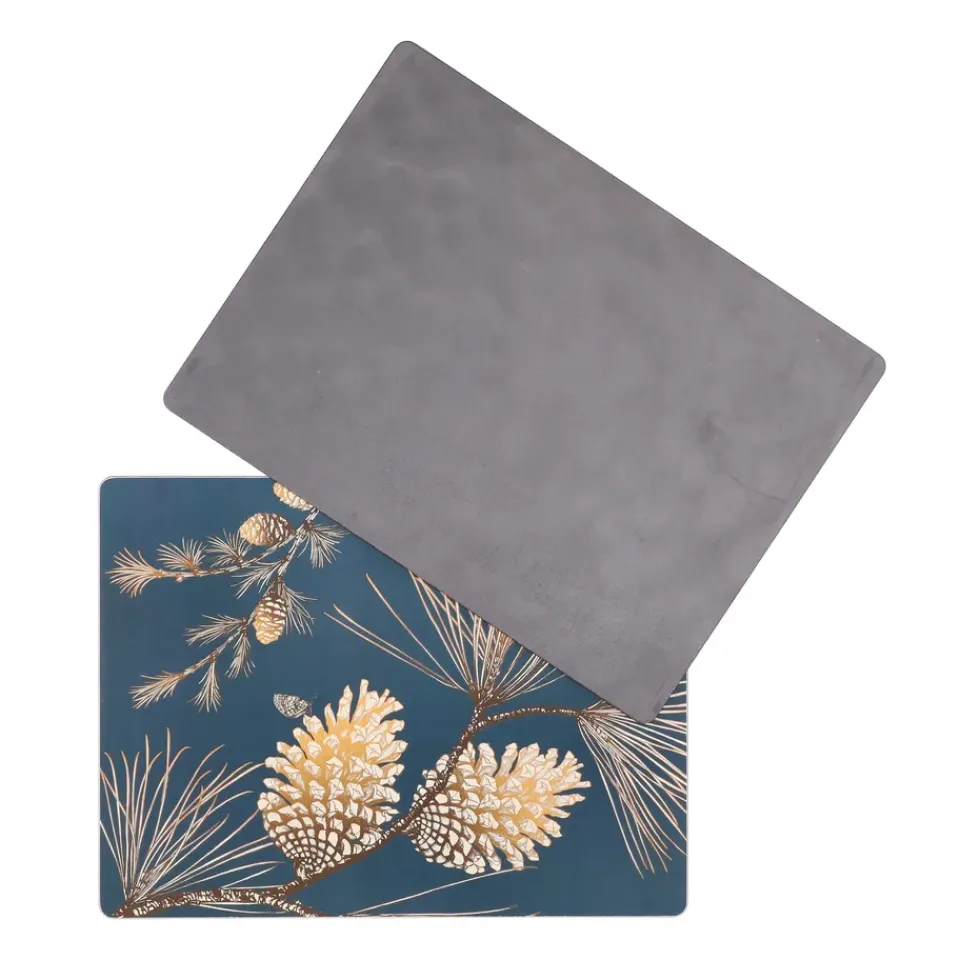 Åry Home Pine Cone placemat 2-pack, thunder Blue Clearance