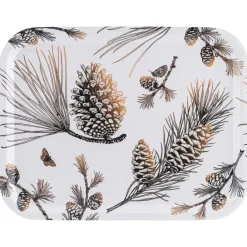 Åry Home Pine Cone tray 28x36 cm, Cotton White Discount