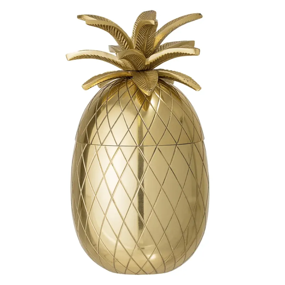 Bloomingville Pineapple ice bucket, 24 cm Gold-coloured Hot